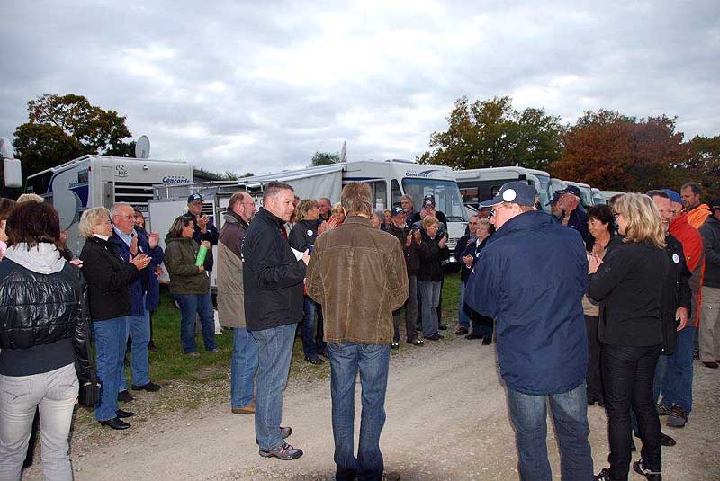 Begrüßung von Andreas