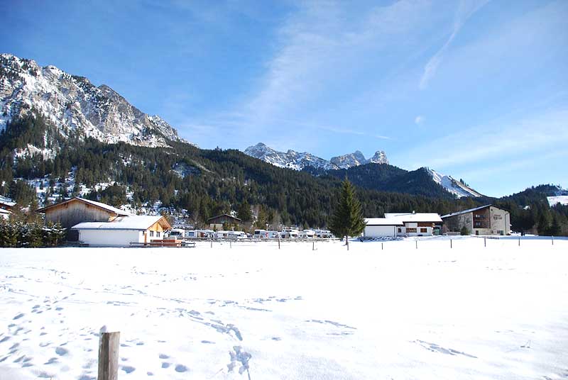 Blick auf den Stellplatz