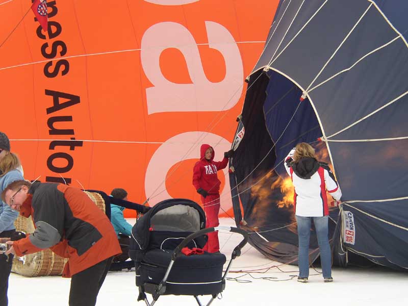 Vorbereitungen zum Start