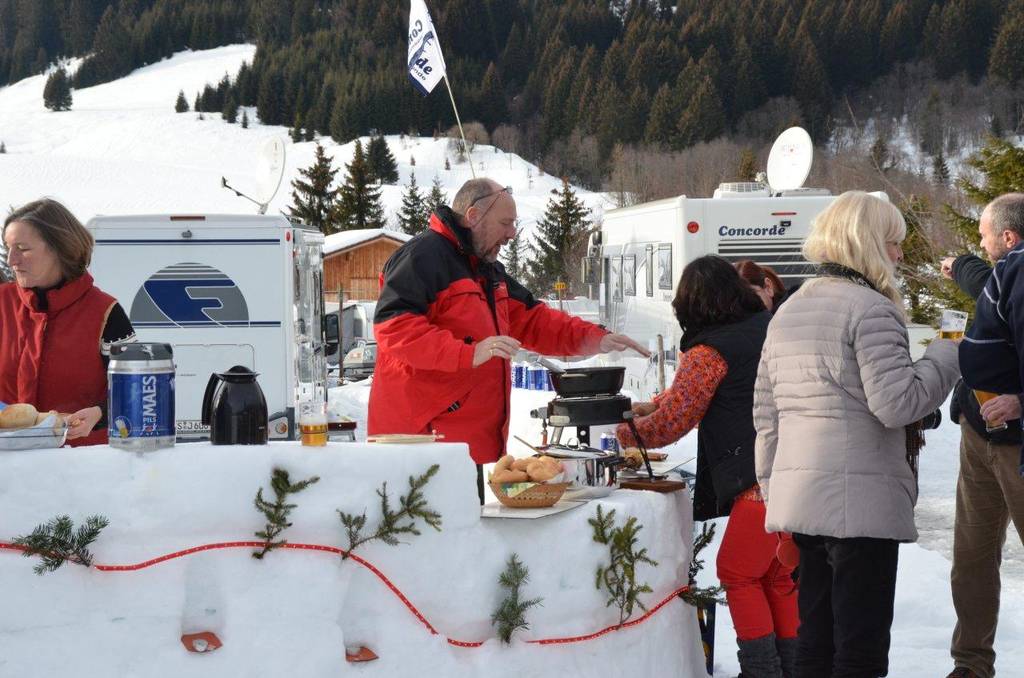 Neujahrsgrillen mit Sauerkraut