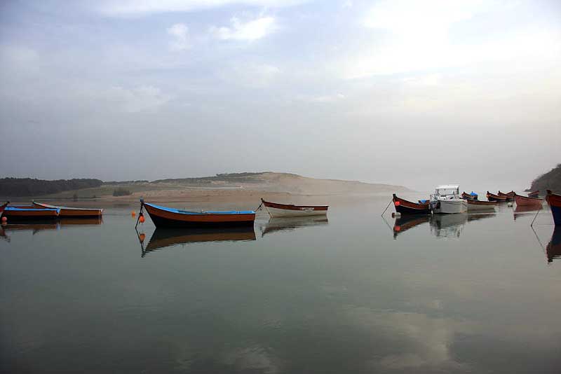 Lagune Moulay-Bousselham in Nord-Marokko
