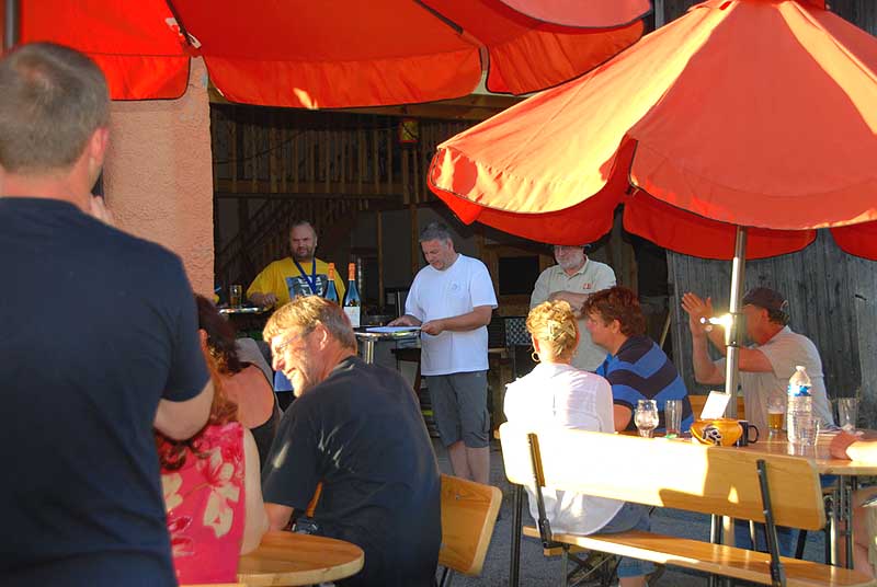 Bei der Siegerehrung