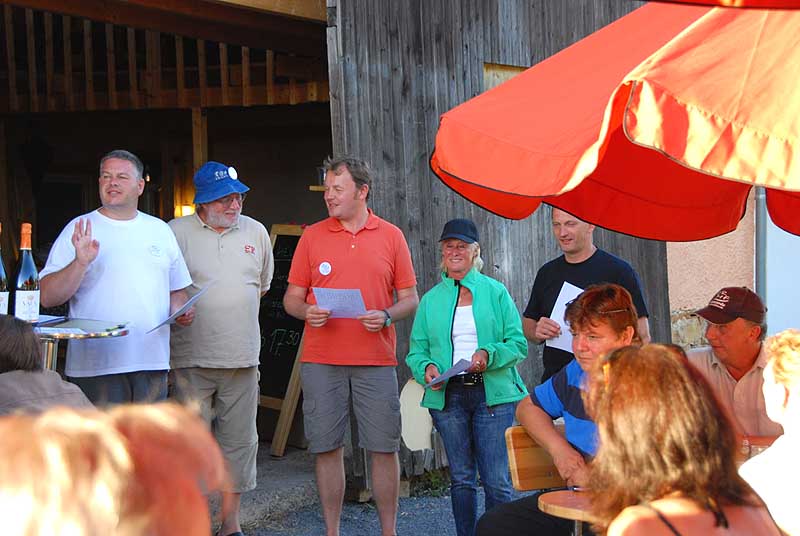 Bei der Siegerehrung