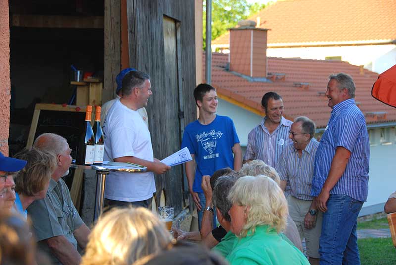 Bei der Siegerehrung