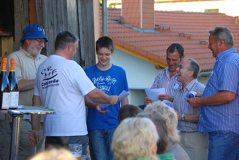 Bei der Siegerehrung