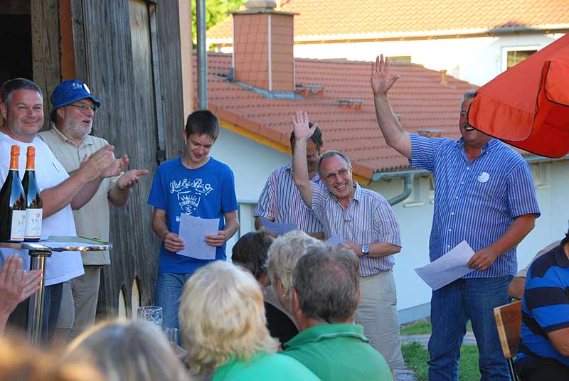 Bei der Siegerehrung