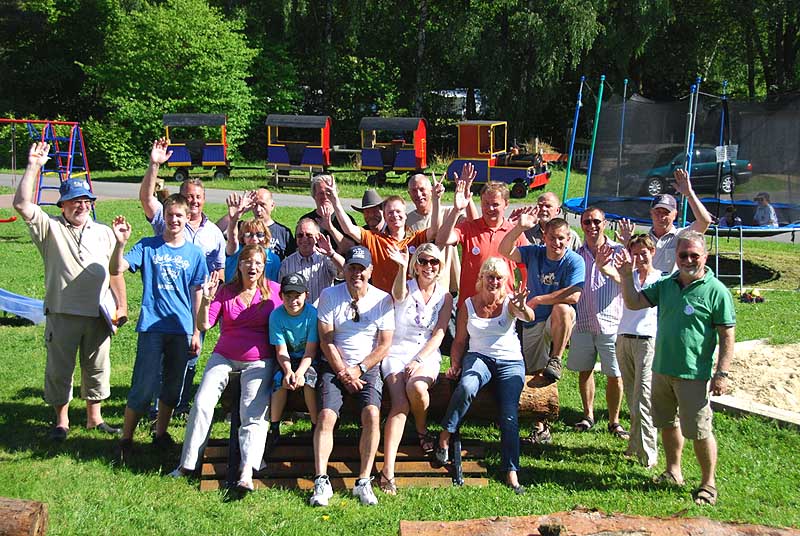 Die Teilnehmer des Gaudi-Wettkampfs