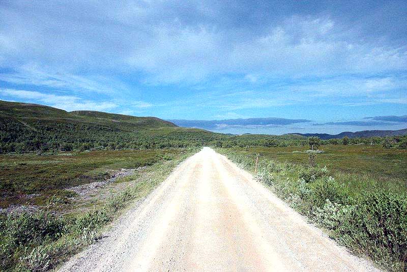Pistenstrecke nach Nordfjord
