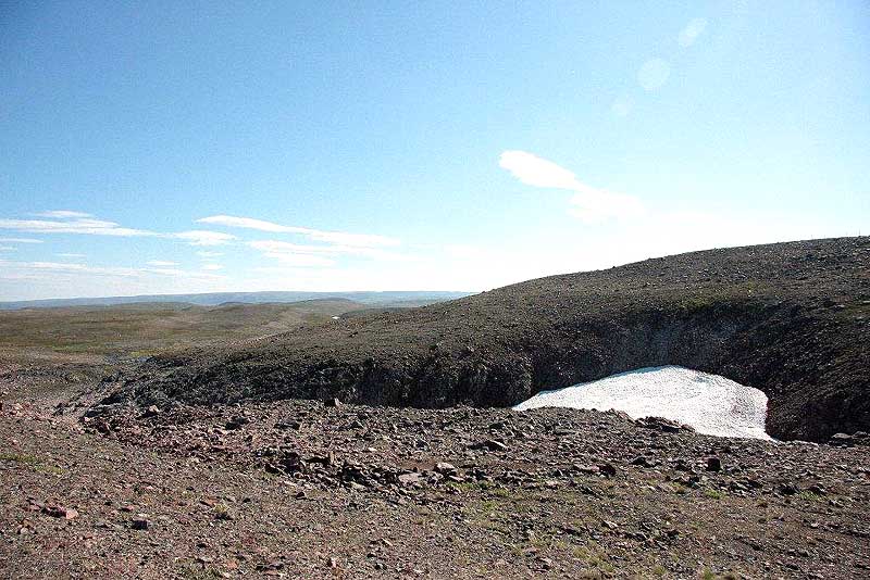 Schneefelder auf Varanger