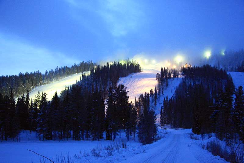 Skiabfahrt Arvidsjaur